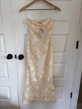 Merokeety strapless dress small nwt